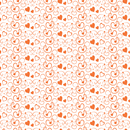 Hearts Fabric - Pumpkin - ineedfabric.com