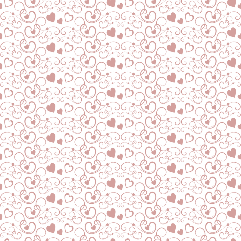 Hearts Fabric - Rose Gold - ineedfabric.com