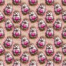Hedgehog with Hearts Fabric - ineedfabric.com