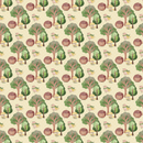 Hedgehogs In The Forest Fabric - Tan - ineedfabric.com