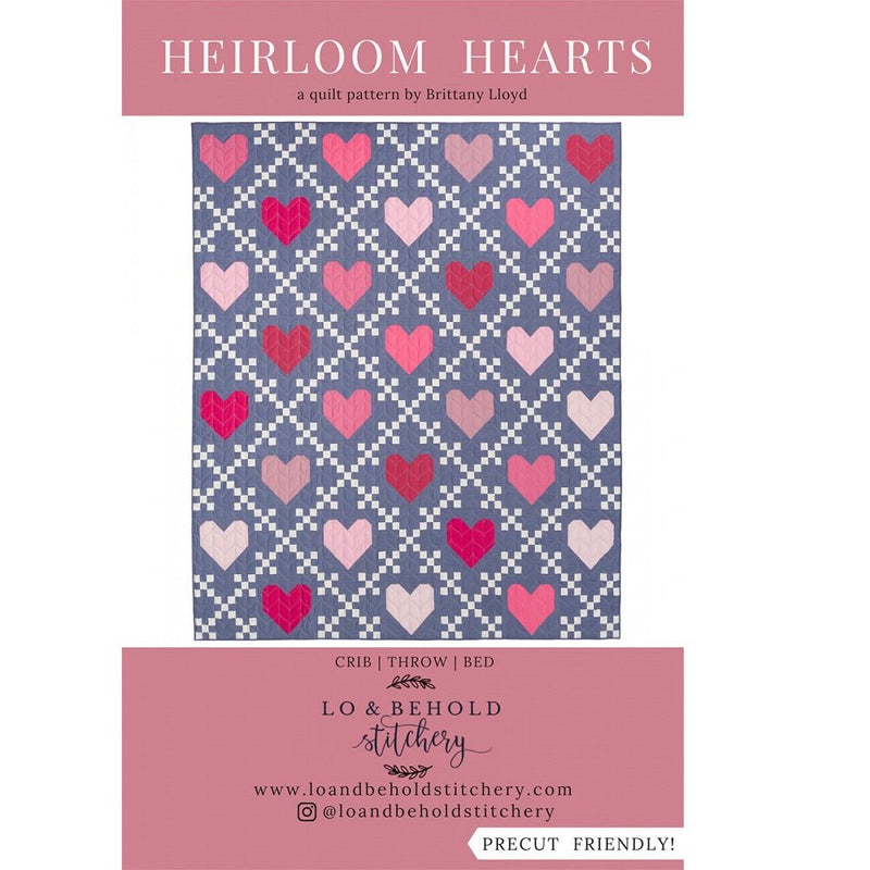 Heirloom Hearts Quilt Pattern - ineedfabric.com