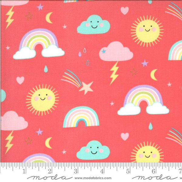 Hello Sunshine Rainbows Fabric - Posie - ineedfabric.com