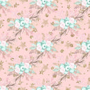 Hello Winter Pattern 2 Fabric - Pink - ineedfabric.com