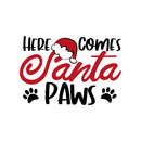 Here Comes Santa Paws Fabric Panel - ineedfabric.com