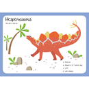 Hesperosaurus Flash Card Fabric Panel - ineedfabric.com