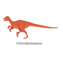 Heterodontosaurus Dinosaur Fabric Panel - ineedfabric.com
