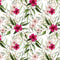 Hibiscus & Vines Fabric - Multi - ineedfabric.com