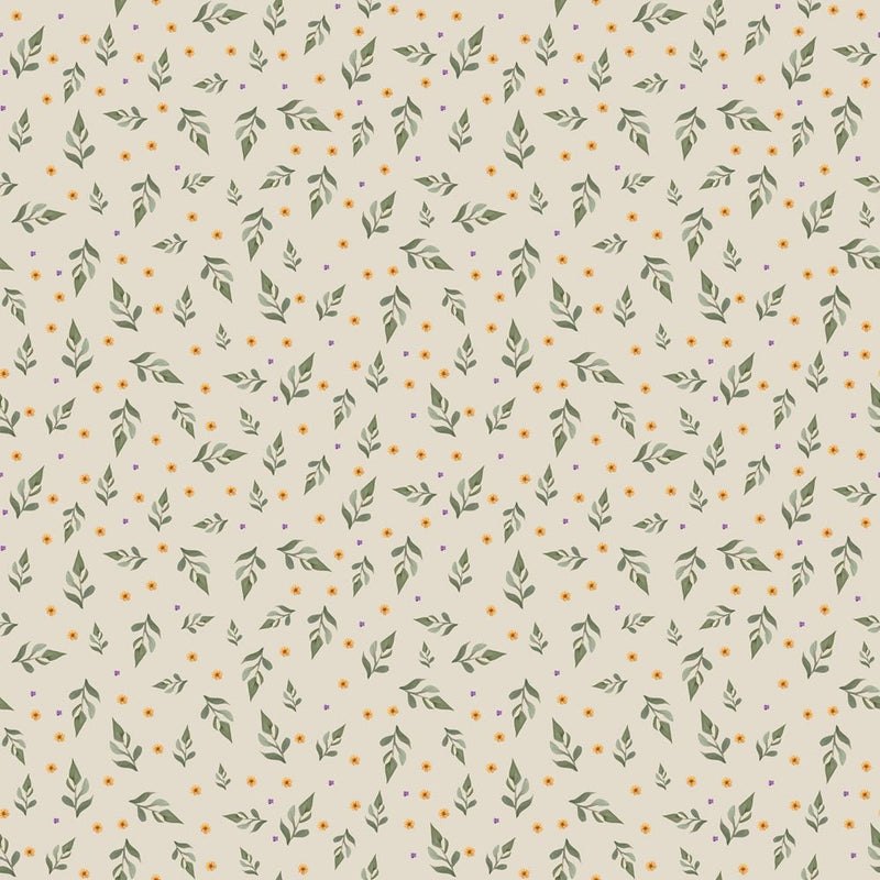 Highland Cows & Flowers Pattern 7 Fabric - ineedfabric.com