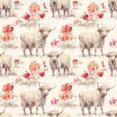 Highland Cows Pattern 10 Fabric - ineedfabric.com