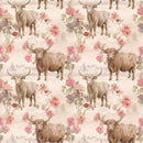 Highland Cows Pattern 13 Fabric - ineedfabric.com