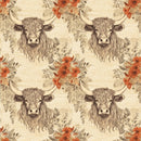 Highland Cows Pattern 14 Fabric - ineedfabric.com