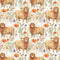 Highland Cows Pattern 16 Fabric - ineedfabric.com