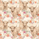 Highland Cows Pattern 17 Fabric - ineedfabric.com