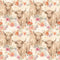 Highland Cows Pattern 17 Fabric - ineedfabric.com