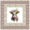 Hippie Cow Wall Hanging 42" x 42" - ineedfabric.com