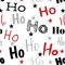 Ho Ho Ho Text Fabric - ineedfabric.com