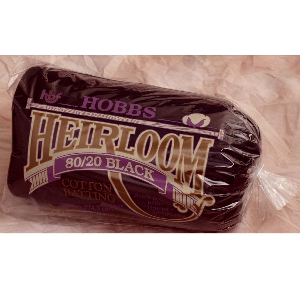 Hobbs Batting Heirloom 80/20 Cotton/Poly Black Queen Size Quilt Batting