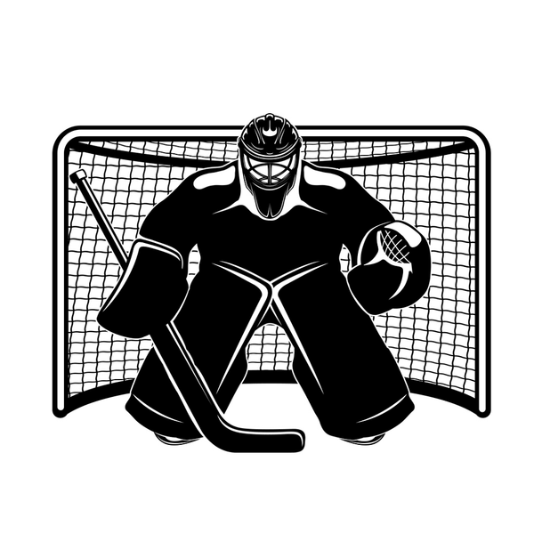 Hockey Goalkeeper Fabric Panel - Black - ineedfabric.com