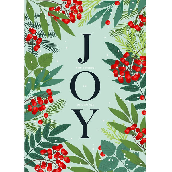Holiday Joy Fabric Panel - Blue - ineedfabric.com