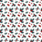 Holly Berries Allover Fabric - White - ineedfabric.com