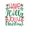 Holly Jolly Christmas Fabric Panel - White - ineedfabric.com