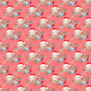 Holly Jolly Kitty Cat Fabric - Red - ineedfabric.com