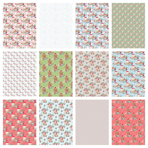 Holly Jolly Pets Fabric Collection - 1 Yard Bundle - ineedfabric.com