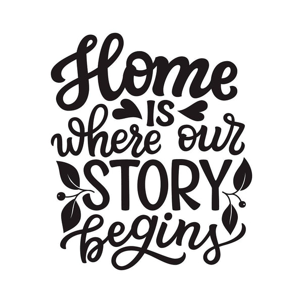 Home Is Where Our Story Begins Fabric Panel - ineedfabric.com