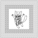 Home Is Where The Cat Wall Hanging/Lap Quilt Kit - 42" x 42" - ineedfabric.com