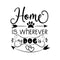 Home Is Wherever My Dog Is Fabric Panel - ineedfabric.com