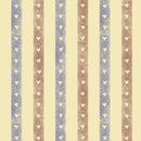 Home Sweet Gnome, Stripe Fabric - Tan - ineedfabric.com