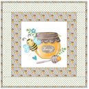 Honey Bee and Jar Wall Hanging 42" x 42" - ineedfabric.com