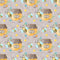 Honey Bee & Jar Fabric - Gray - ineedfabric.com