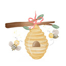 Honey Bee Volume 2 Hive Scene Fabric Panel - ineedfabric.com
