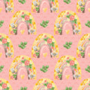 Honey Bee Volume 2 Rainbows Fabric - Pink - ineedfabric.com