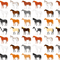 Horse Breed Fabric - Multi - ineedfabric.com