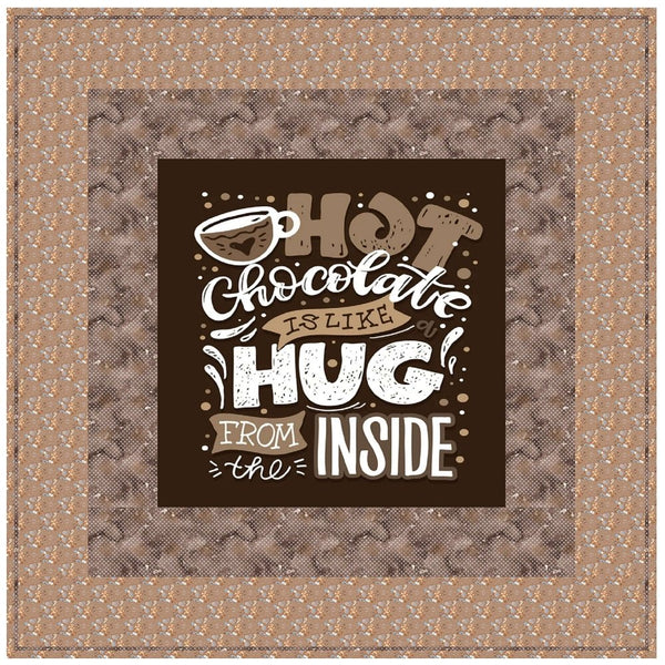 Hot Chocolate Is Like A Hug From The Inside Wall Hanging 42" x 42" - ineedfabric.com