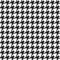 Houndstooth Fabric - Black/White - ineedfabric.com