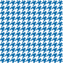 Houndstooth Fabric - Blue - ineedfabric.com