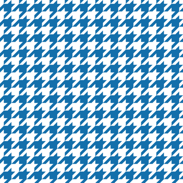 Houndstooth Fabric - Blue - ineedfabric.com