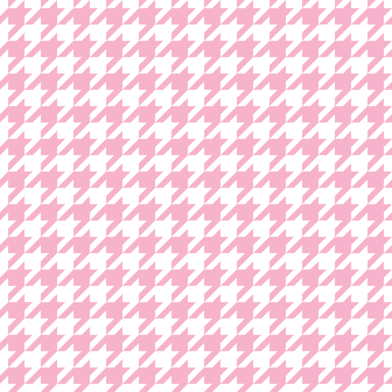 Houndstooth Fabric - Cupid Pink - ineedfabric.com