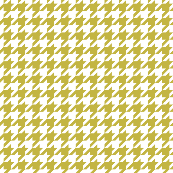 Houndstooth Fabric - Gold