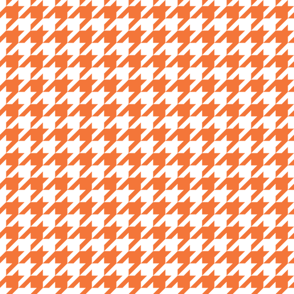 Houndstooth Fabric - Pumpkin - ineedfabric.com