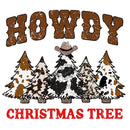 Howdy Christmas Tree Fabric Panel - ineedfabric.com