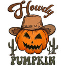 Howdy Pumpkin Fabric Panel - ineedfabric.com