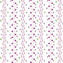 Hummingbird Vine Fabric - Pink/Purple - ineedfabric.com