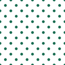 Hunter Green Dots Fabric - White - ineedfabric.com