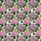 Hydrangeas & Butterflies Fabric - White - ineedfabric.com