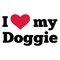 I Love My Doggie Fabric Panel - ineedfabric.com