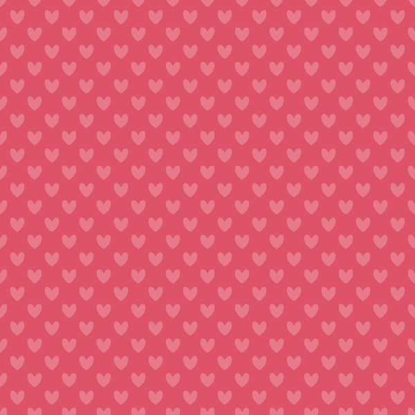 I Love You Gnomes Hearts Fabric - Red - ineedfabric.com